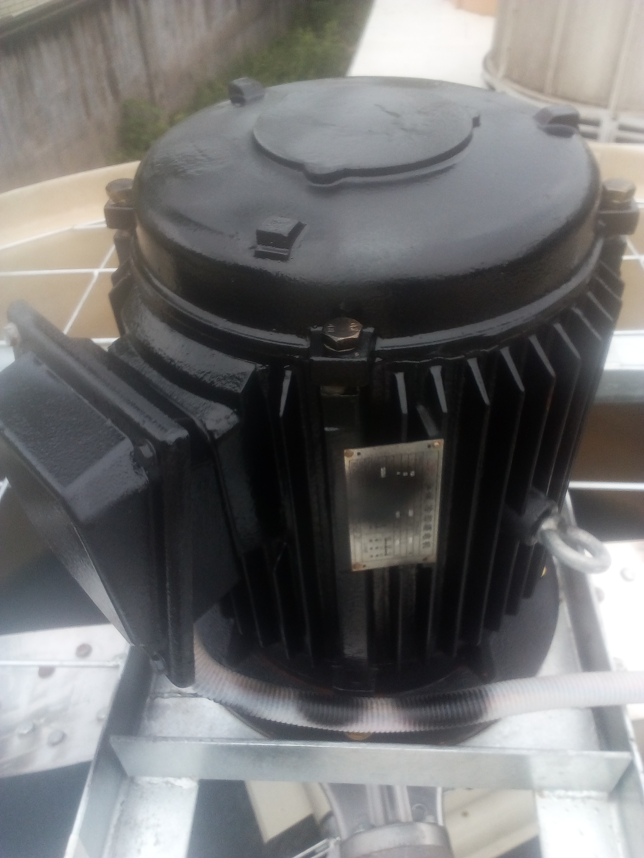 冷卻塔電機(jī)更換與維修