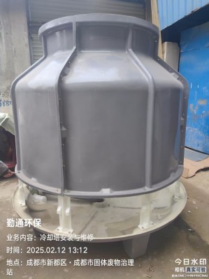 自貢60t冷卻塔安裝與配送案例